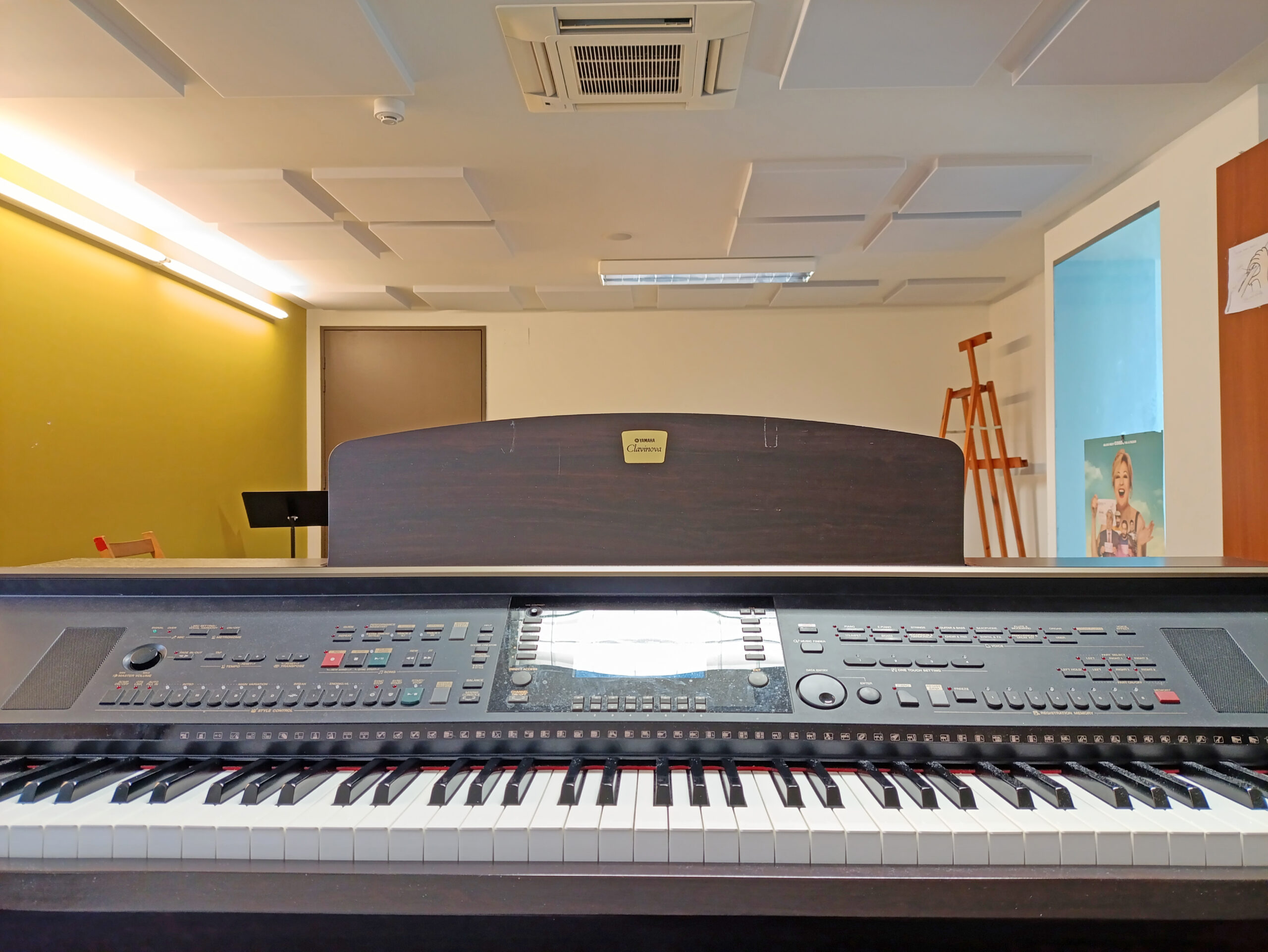 Aula de música en la casa de cultura de Ribaforada.