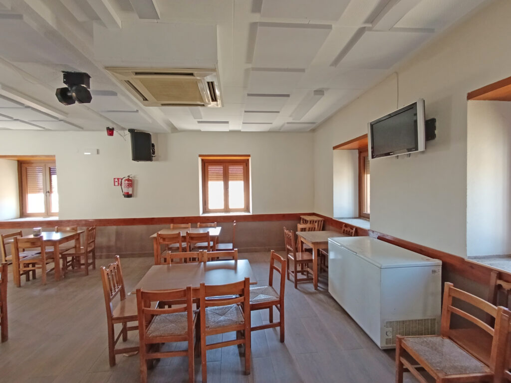 Restaurante confortable acústicamente.